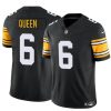 Men's Pittsburgh Steelers #6 Patrick Queen Black 2023 F.U.S.E. Vapor Untouchable Limited Stitched Jersey - Custom Name