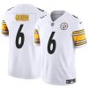 Men's Pittsburgh Steelers #6 Patrick Queen White 2024 F.U.S.E. Alternate Vapor Untouchable Limited Stitched Jersey - Custom Name