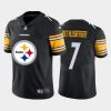 Men's Pittsburgh Steelers #7 Ben Roethlisberger Black 2020 Team Big Logo Limited Stitched Jersey - Custom Name