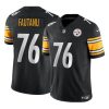 Men's Pittsburgh Steelers #76 Troy Fautanu Black 2024 Draft F.U.S.E. Vapor Untouchable Limited Stitched Jersey - Custom Name