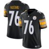Men's Pittsburgh Steelers #76 Troy Fautanu Black Vapor Untouchable Limited Stitched Jersey - Custom Name