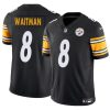 Men's Pittsburgh Steelers #8 Corliss Waitman Black 2024 F.U.S.E. Alternate Vapor Untouchable Limited Stitched Jersey - Custom Name