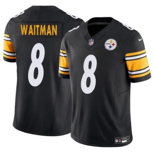 Men's Pittsburgh Steelers #8 Corliss Waitman Black 2024 F.U.S.E. Alternate Vapor Untouchable Limited Stitched Jersey - Custom Name