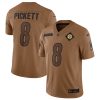 Men's Pittsburgh Steelers #8 Kenny Pickett 2023 Brown Salute To Service Limited Football Jersey - Custom Name