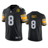 Men's Pittsburgh Steelers #8 Kenny Pickett Black 2023 50th Anniversary Vapor Untouchable Limited Jersey - Custom Name