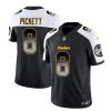Men's Pittsburgh Steelers #8 Kenny Pickett Black White 2023 F.U.S.E. Smoke Vapor Untouchable Limited Stitched Jersey - Custom Name