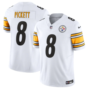 Men's Pittsburgh Steelers #8 Kenny Pickett White 2023 F.U.S.E. Vapor Untouchable Limited Jersey - Custom Name