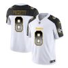 Men's Pittsburgh Steelers #8 Kenny Pickett White Black 2023 F.U.S.E. Smoke Vapor Untouchable Limited Stitched Jersey - Custom Name