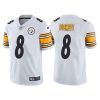 Men's Pittsburgh Steelers #8 Kenny Pickett White Vapor Untouchable Limited Stitched Jersey - Custom Name