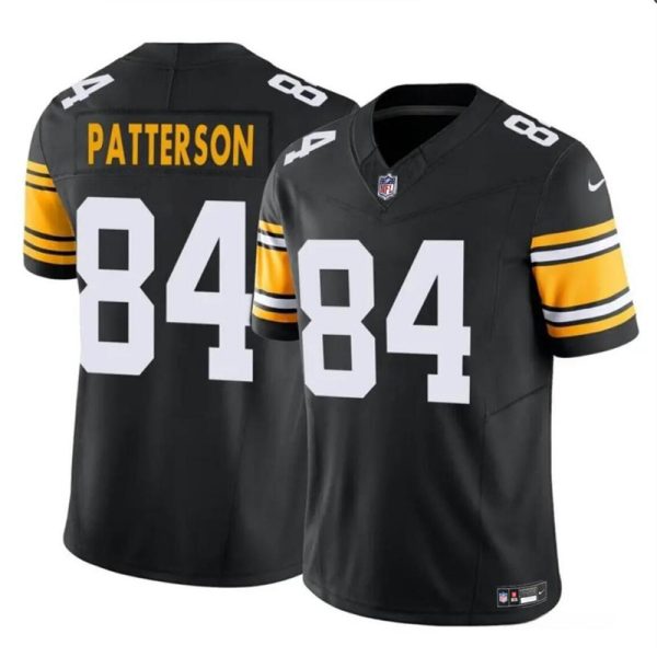Men's Pittsburgh Steelers #84 Cordarrelle Patterson Black 2024 F.U.S. E . Vapor Untouchable Limited Stitched Jersey - Custom Name
