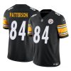 Men's Pittsburgh Steelers #84 Cordarrelle Patterson Black 2024 F.U.S.E. Alternate Vapor Untouchable Limited Stitched Jersey - Custom Name
