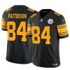 Men's Pittsburgh Steelers #84 Cordarrelle Patterson Black 2024 F.U.S.E. Color Rush Limited Stitched Jersey - Custom Name
