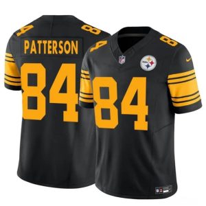 Men's Pittsburgh Steelers #84 Cordarrelle Patterson Black 2024 F.U.S.E. Color Rush Limited Stitched Jersey - Custom Name