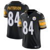 Men's Pittsburgh Steelers #84 Cordarrelle Patterson Black Vapor Untouchable Limited Stitched Jersey - Custom Name