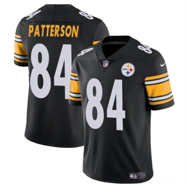 Men's Pittsburgh Steelers #84 Cordarrelle Patterson Black Vapor Untouchable Limited Stitched Jersey - Custom Name