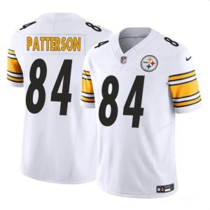 Men's Pittsburgh Steelers #84 Cordarrelle Patterson White 2024 F.U.S.E Vapor Untouchable Limited Stitched Jersey - Custom Name