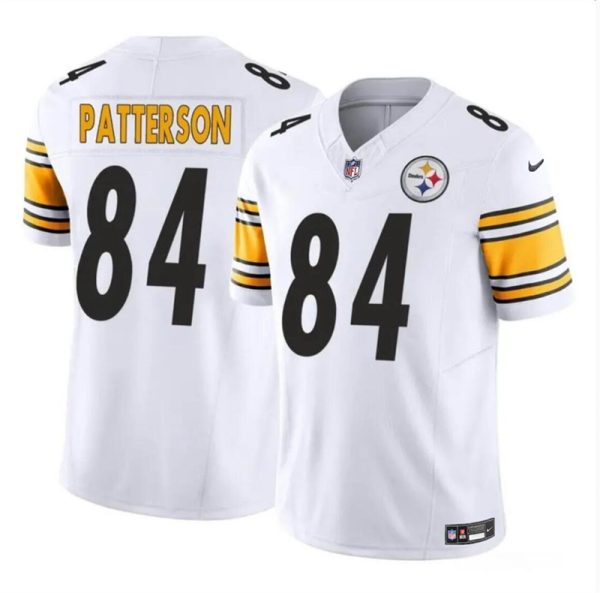 Men's Pittsburgh Steelers #84 Cordarrelle Patterson White 2024 F.U.S.E Vapor Untouchable Limited Stitched Jersey - Custom Name