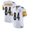 Men's Pittsburgh Steelers #84 Cordarrelle Patterson White Vapor Untouchable Limited Stitched Jersey - Custom Name
