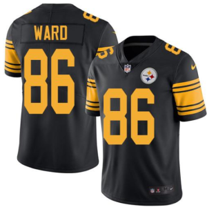 Men's Pittsburgh Steelers #86 Hines Ward Black Vapor Untouchable Limited Stitched Jersey - Custom Name