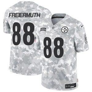 Men's Pittsburgh Steelers #88 Pat Freiermuth 2024 F.U.S.E Arctic Camo Salute to Service Limited Stitched Football Jersey - Custom Name