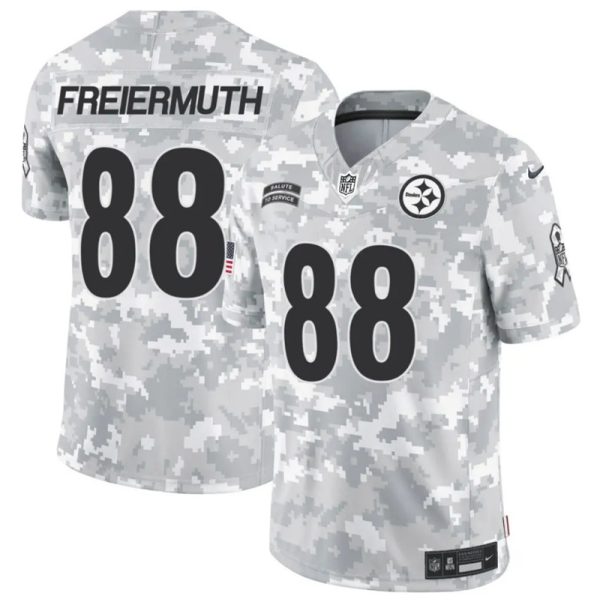 Men's Pittsburgh Steelers #88 Pat Freiermuth 2024 F.U.S.E Arctic Camo Salute to Service Limited Stitched Football Jersey - Custom Name