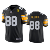 Men's Pittsburgh Steelers #88 Pat Freiermuth Black 2023 50th Anniversary Vapor Untouchable Limited Jersey - Custom Name