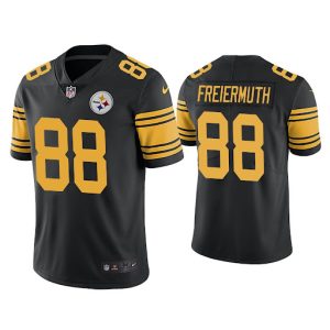 Men's Pittsburgh Steelers #88 Pat Freiermuth Black Vapor Untouchable Limited Stitched Jersey - Custom Name