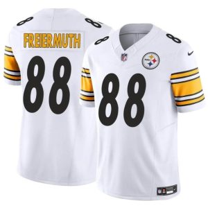 Men's Pittsburgh Steelers #88 Pat Freiermuth White 2024 F.U.S.E. Alternate Vapor Untouchable Limited Stitched Jersey - Custom Name