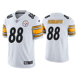 Men's Pittsburgh Steelers #88 Pat Freiermuth White Vapor Untouchable Limited Stitched Jersey - Custom Name