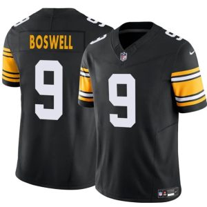 Men's Pittsburgh Steelers #9 Chris Boswell Black 2024 F.U.S.E. Alternate Vapor Untouchable Limited Stitched Jersey - Custom Name