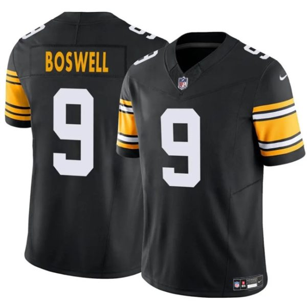 Men's Pittsburgh Steelers #9 Chris Boswell Black 2024 F.U.S.E. Alternate Vapor Untouchable Limited Stitched Jersey - Custom Name