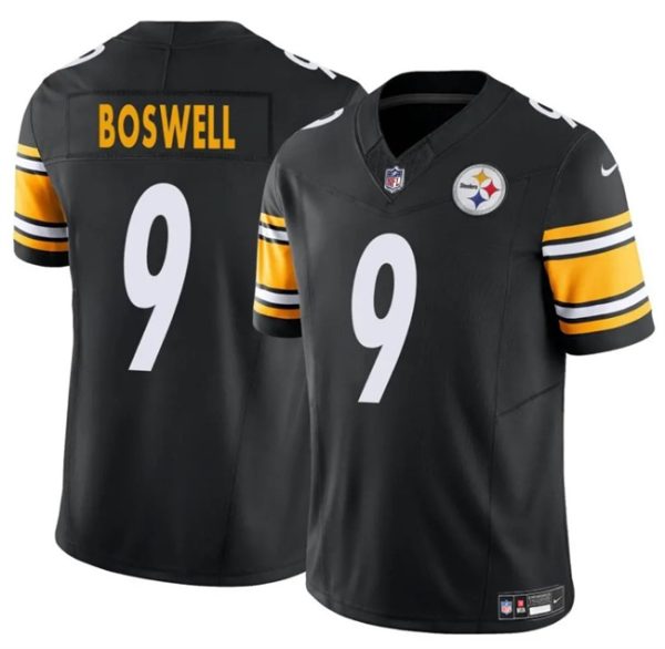 Men's Pittsburgh Steelers #9 Chris Boswell Black 2024 F.U.S.E. Vapor Untouchable Limited Stitched Jersey - Custom Name