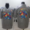 Men's Pittsburgh Steelers #90 T. J. Watt 2020 Grey Crucial Catch Limited Stitched Jersey - Custom Name
