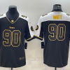 Men's Pittsburgh Steelers #90 T. J. Watt Black Gold Thanksgiving Vapor Untouchable Limited Stitched Jersey - Custom Name