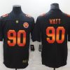 Men's Pittsburgh Steelers #90 T. J. Watt Black NFL 2020 Fashion Limited Stitched Jersey - Custom Name