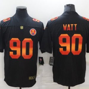 Men's Pittsburgh Steelers #90 T. J. Watt Black NFL 2020 Fashion Limited Stitched Jersey - Custom Name