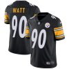 Men's Pittsburgh Steelers #90 T. J. Watt Black Vapor Untouchable Limited Stitched NFL Jersey - Custom Name