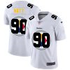 Men's Pittsburgh Steelers #90 T. J. Watt White NFL Stitched Jersey - Custom Name