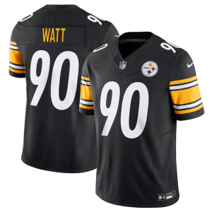Men's Pittsburgh Steelers #90 T.J. Watt Black 2023 F.U.S.E. Vapor Untouchable Limited Stitched Jersey - Custom Name