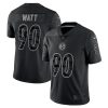 Men's Pittsburgh Steelers #90 T.J. Watt Reflective Limited Stitched Jersey - Custom Name