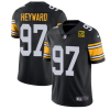 Men's Pittsburgh Steelers #97 Cameron Heyward Black 2023 50th Anniversary Vapor Untouchable Limited Jersey - Custom Name