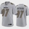 Men's Pittsburgh Steelers #97 Cameron Heyward Gray Atmosphere Fashion Stitched Jersey - Custom Name