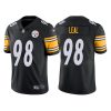Men's Pittsburgh Steelers #98 DeMarvin Leal Black Vapor Untouchable Limited Stitched Jersey - Custom Name