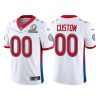 Men's Pittsburgh Steelers ACTIVE PLAYER Custom 2022 White Pro Bowl Stitched Jersey - Custom Name