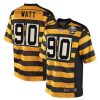 Men's Pittsburgh Steelers ACTIVE PLAYER Custom Yellow Black Alternate 80TH Anniversary Throwback Stitched Jersey - Custom Name