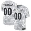 Men's Pittsburgh Steelers Active Player Custom 2024 F.U.S.E Arctic Camo Salute to Service Limited Stitched Football Jersey - Custom Name