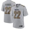 Men's Pittsburgh Steelers Active Player Custom Active Player Custom Grey Atmosphere Fashion Stitched Game Jersey - Custom Name