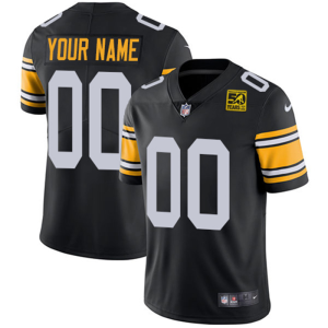 Men's Pittsburgh Steelers Active Player Custom Black 2023 50th Anniversary Vapor Untouchable Limited Jersey - Custom Name