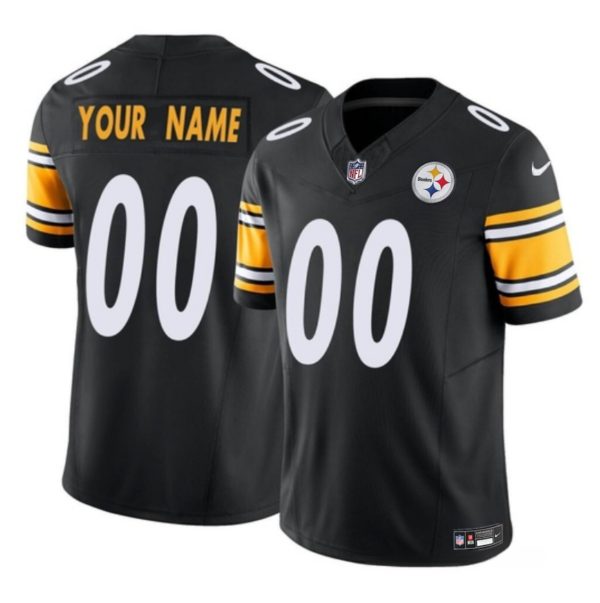 Men's Pittsburgh Steelers Active Player Custom Black 2023 F.U.S.E Alternate Vapor Untouchable Limited Football Jersey - Custom Name