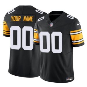 Men's Pittsburgh Steelers Active Player Custom Black 2023 F.U.S.E Alternate Vapor Untouchable Limited Football Jersey1 - Custom Name